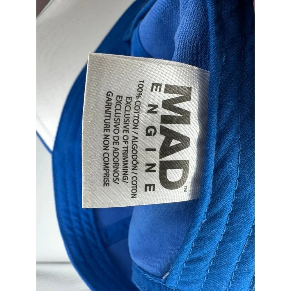 Mad Engine Italy Baseball Cap Blue Embroidered Flag Dad Hat Adjustable Cotton